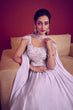 Load image into Gallery viewer, Lavender Ready to Wear Exclusive Traditional Look Embroidered Gown ClothsVilla.com