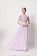 Load image into Gallery viewer, Lavender Georgette Crush Pattern On Lehenga Choli ClothsVilla.com