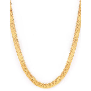 Laxmi Coin Necklace Gold-plated Plated Brass Chain ClothsVilla
