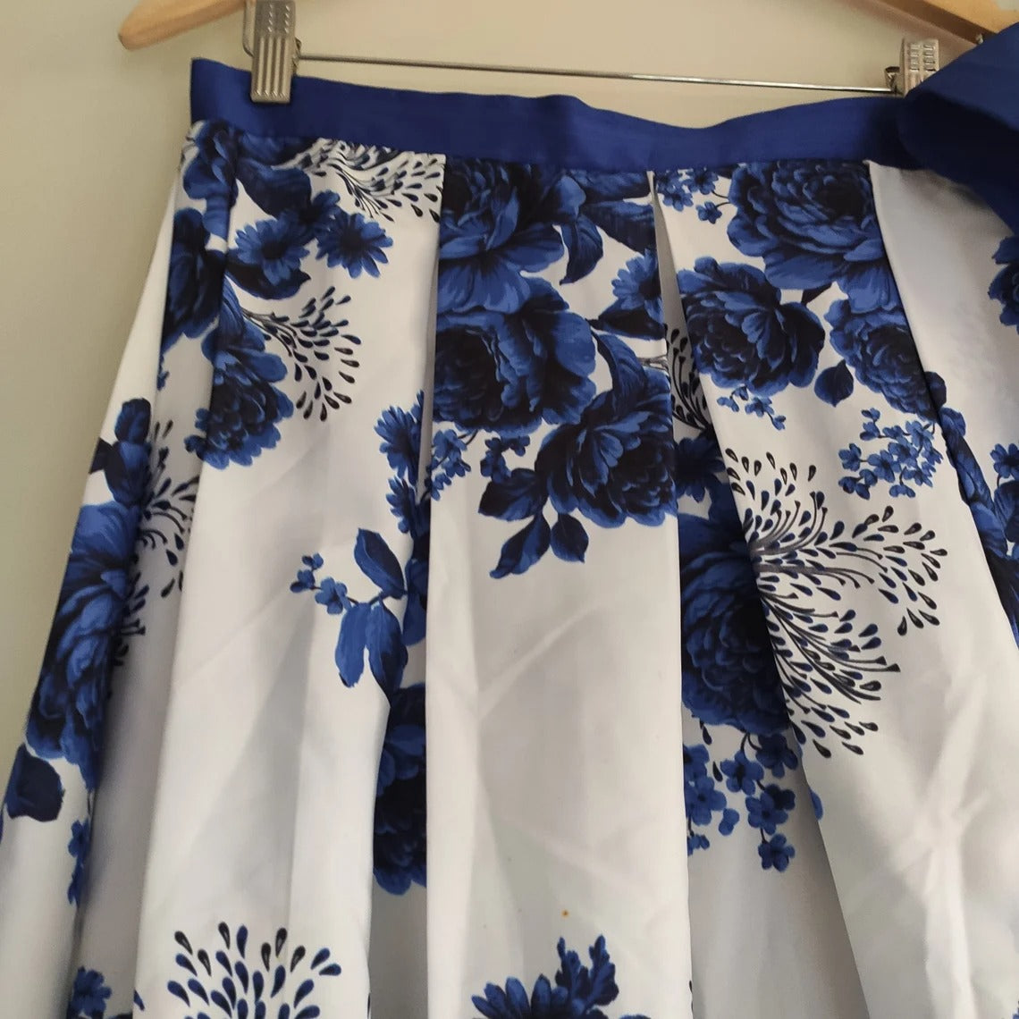 Lehenga Choli in Blue Color with Velvet Top and Silk ClothsVilla