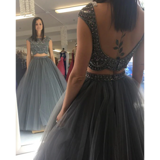 Lehenga Choli in Gray Color with Embroidery Work ClothsVilla