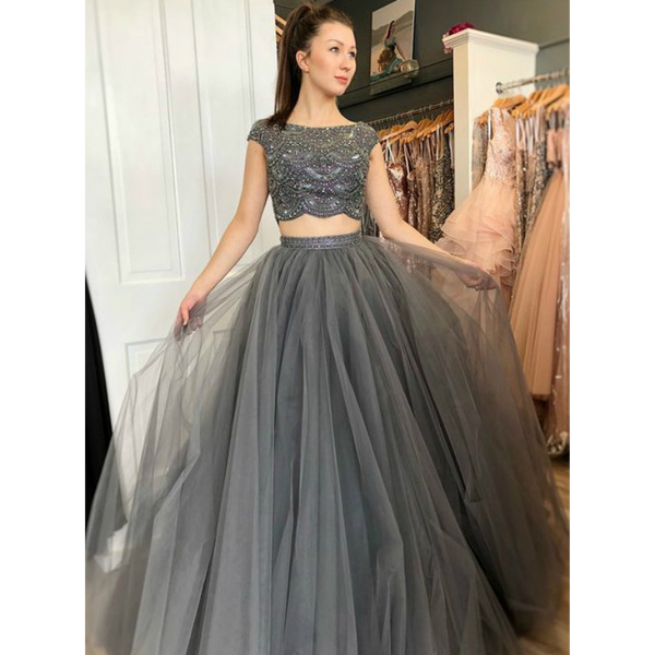 Lehenga Choli in Gray Color with Embroidery Work ClothsVilla