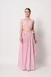 Load image into Gallery viewer, Pink Georgette Crush Pattern On Lehenga Choli ClothsVilla.com