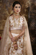 Load image into Gallery viewer, Light Peach Silk Indian Fashion Stylish Lehenga Choli Collection ClothsVilla.com