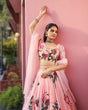 Load image into Gallery viewer, Light Pink Color Floral Printed Designer Lehenga Choli Clothsvilla