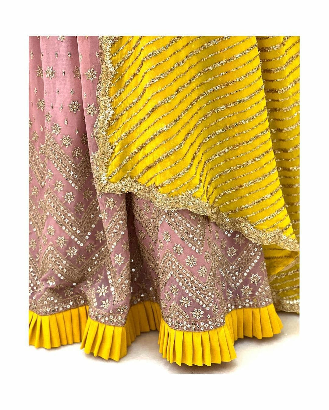 Light Pink Colour Gown Indian Designer Wedding Gown Clothsvilla