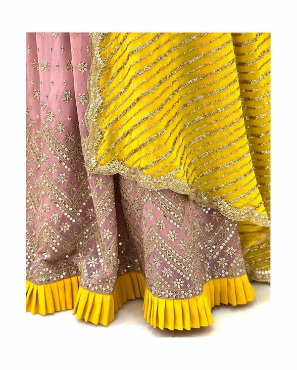 Light Pink Colour Gown Indian Designer Wedding Gown Clothsvilla