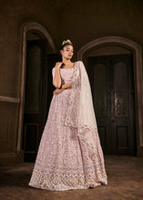 Load image into Gallery viewer, Lilac Thread Sequins Georgette Party Wear Lehenga Choli ClothsVilla