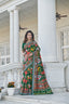 Lovable Green Weaving Patola Silk Wedding Wear Saree ClothsVilla