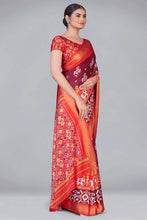 Load image into Gallery viewer, Maroon Patola With Digital Printed Saree Clothsvilla