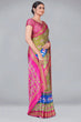 Load image into Gallery viewer, Mehndi Green Patola With Digital Printed Saree Clothsvilla