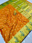 Engrossing Orange Paithani Silk Saree With Prodigal Blouse Piece Manzar-Paithani Silk