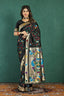 Propinquity Black Paithani Silk Saree With Demesne Blouse Piece Manzar-Paithani Silk