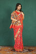 Load image into Gallery viewer, Splendiferous Peach Paithani Silk Saree With Murmurous Blouse Piece Manzar-Paithani Silk