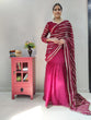 Load image into Gallery viewer, Maroon Lehenga Saree in Georgette With Sequence Work Clothsvilla