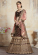 Load image into Gallery viewer, Maroon Adorable  Designer Pure Velvet Semi Stitched Lehenga Choli For Wedding Wear Clothsvilla