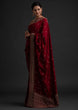 Load image into Gallery viewer, Maroon Color Art Silk Base Designer Saree With Sequins &amp; Dori Work Clothsvilla
