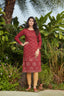 Maroon Mukaish Worked Cotton Readymade Kurti ClothsVilla