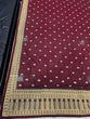 Load image into Gallery viewer, Maroon Saree In Vichitra Silk With Dori And Sequence Work Clothsvilla