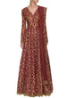 Load image into Gallery viewer, Maroon Indian Art Silk Gown For Indian Festival &amp; Weddings - Sequence Embroidery Work, Dori Work Clothsvilla