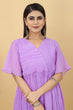 Load image into Gallery viewer, Marvelous Lavender Color Pleated Gown Clothsvilla