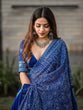 Load image into Gallery viewer, Navy Blue Color Bandhani Printed Vaishali Silk Lehenga With Blouse And Dupatta Clothsvilla
