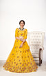 Load image into Gallery viewer, Mesmerizing Yellow Net Embroidered Choli Blouse With Lehenga Ghagra With Dupatta ClothsVilla