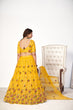 Load image into Gallery viewer, Mesmerizing Yellow Net Embroidered Choli Blouse With Lehenga Ghagra With Dupatta ClothsVilla