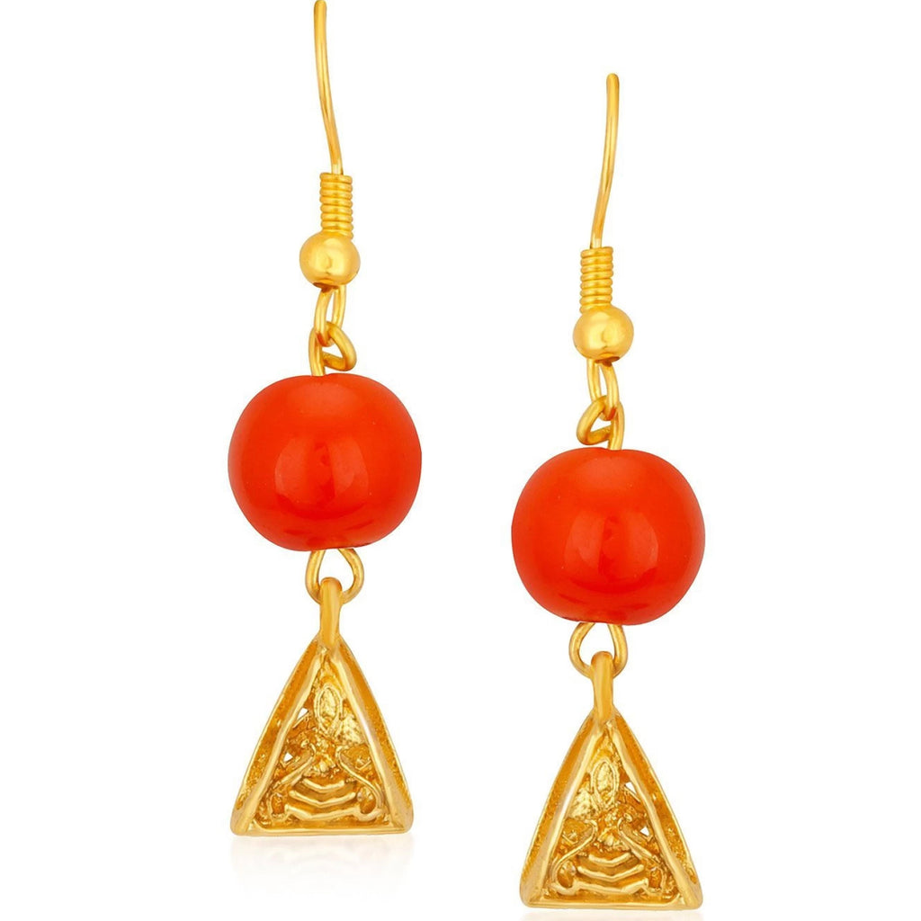 Metal Jewel Set (Orange, Gold) ClothsVilla