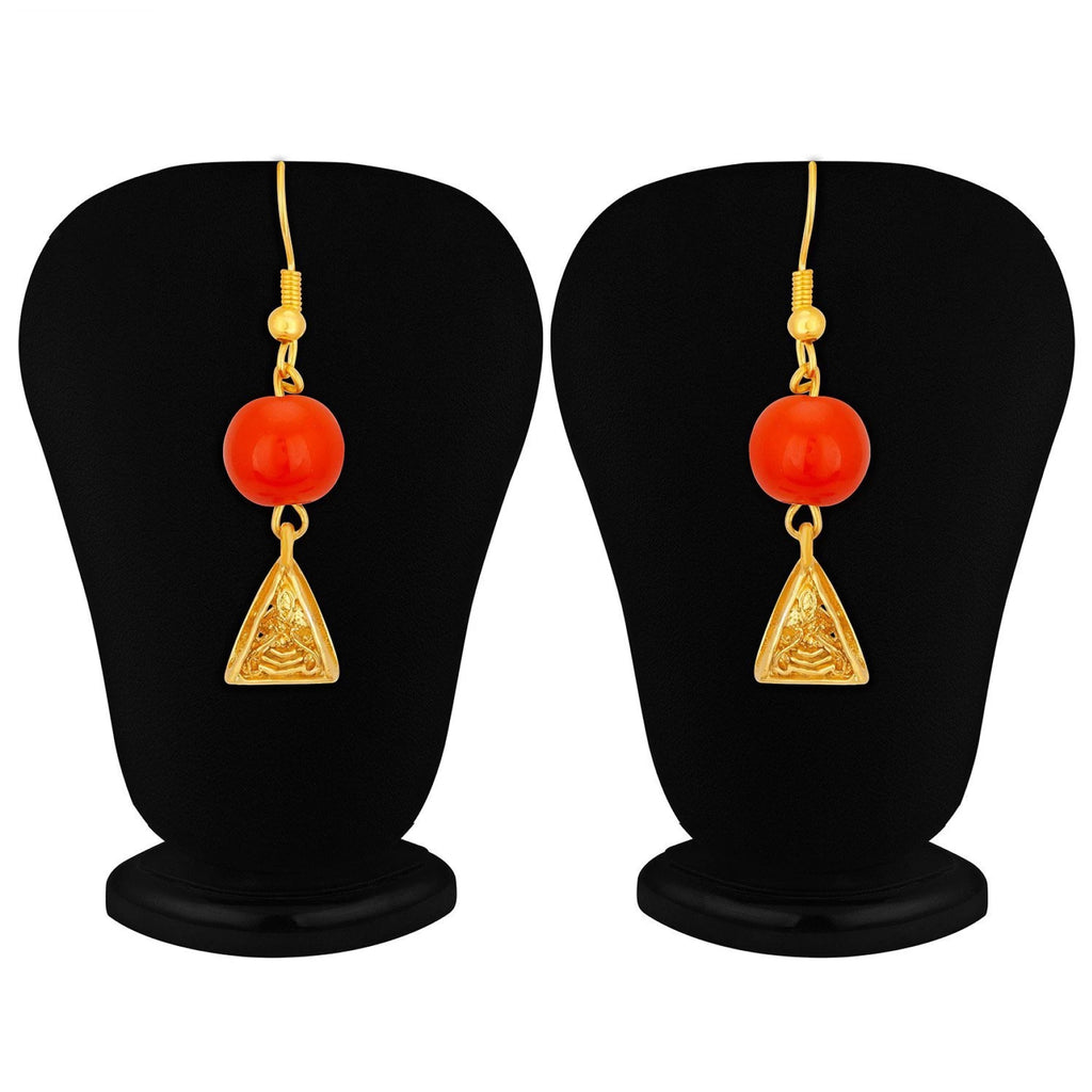 Metal Jewel Set (Orange, Gold) ClothsVilla