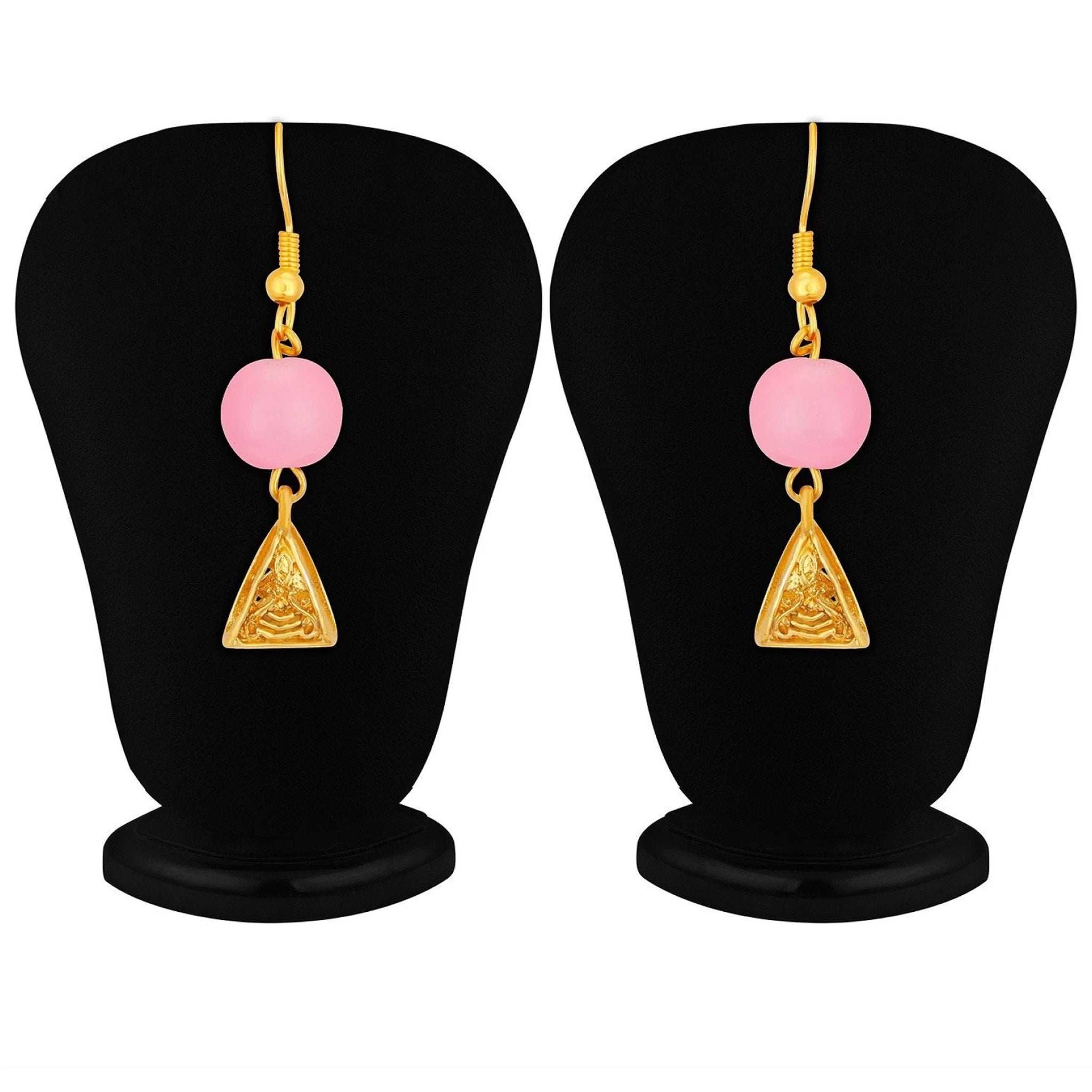 Metal Jewel Set (Pink, Gold) ClothsVilla