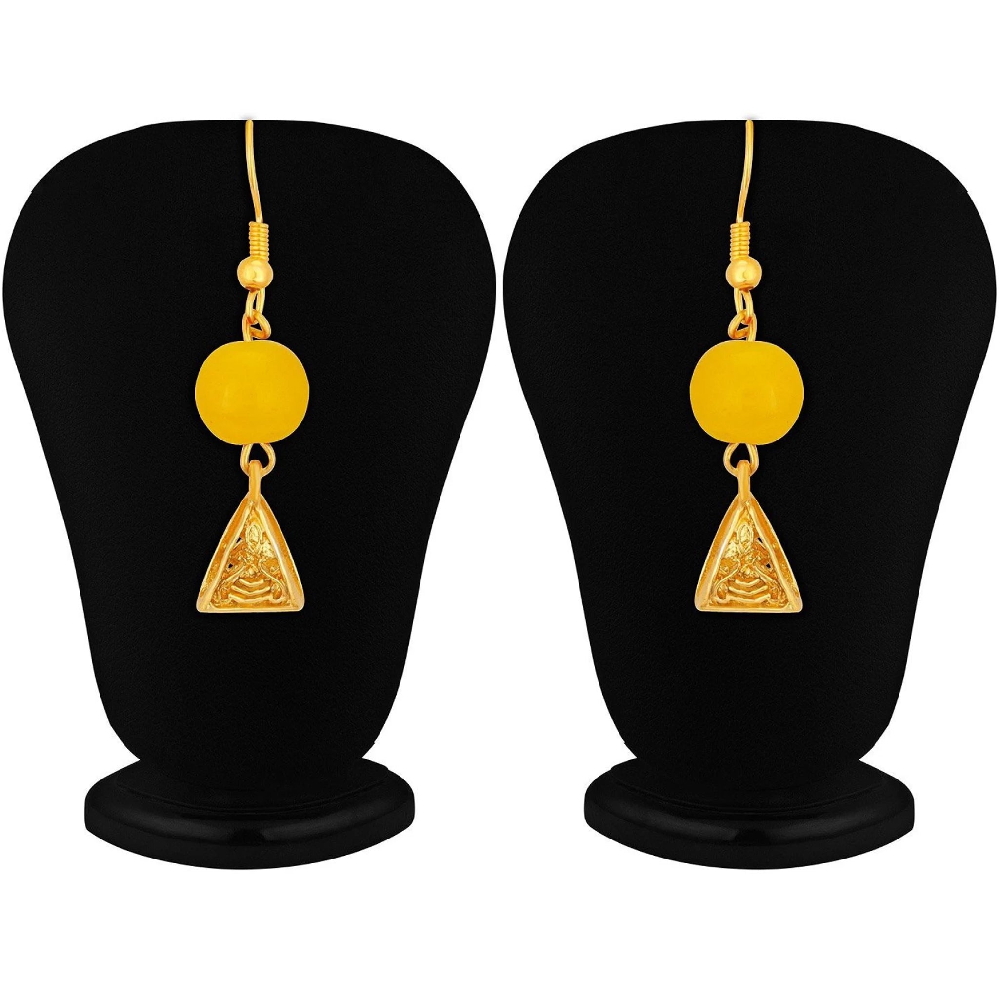 Metal Jewel Set (Yellow, Gold) ClothsVilla