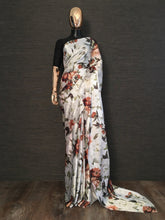 Load image into Gallery viewer, Multi Color Floral Digital Printed Japan Satin Silk Saree Clothsvilla