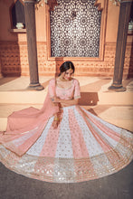 Load image into Gallery viewer, Multi Color Lehenga With Georgette Fabric And Thread With Sequince Embroidered Work And Heavy Can-Can Lehenga For Wedding And Party Wear ClothsVilla
