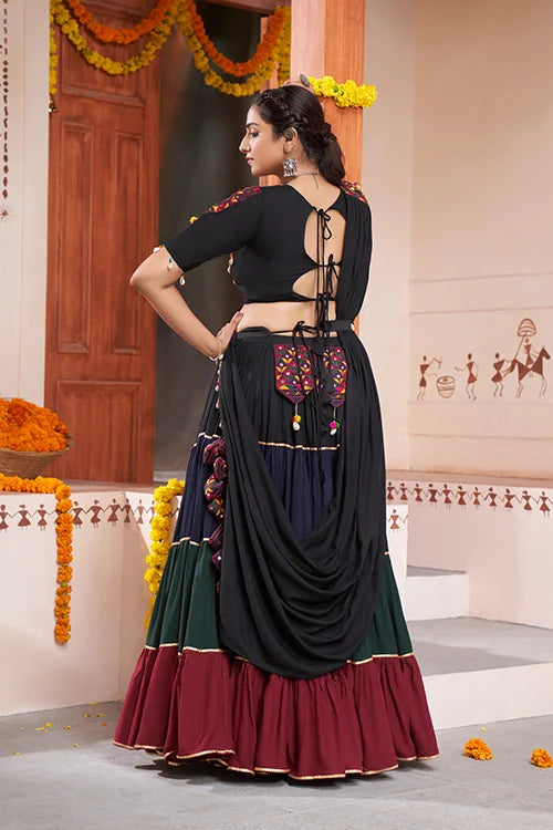 Multi Color New Pattern Style Chaniya Choli for Navratri Festival ClothsVilla.com