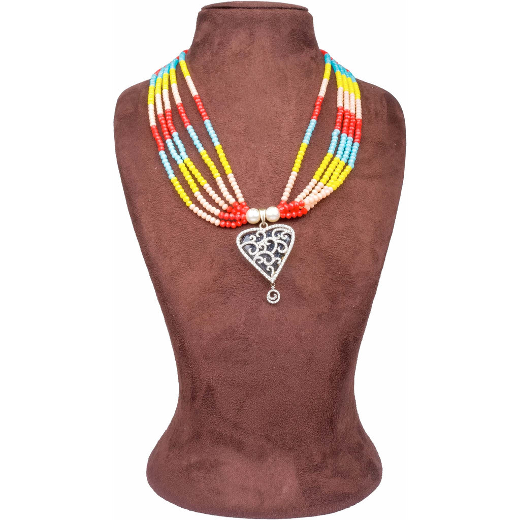 Pearl Chain with Dimond Necklace Alloy Gold-plated Jewel Set ClothsVilla