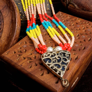 Pearl Chain with Dimond Necklace Alloy Gold-plated Jewel Set ClothsVilla