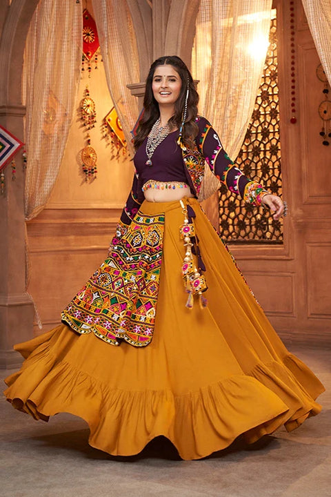 Mustard Yellow Koti Style Traditional Chaniya Choli Collection ClothsVilla.com Main image
