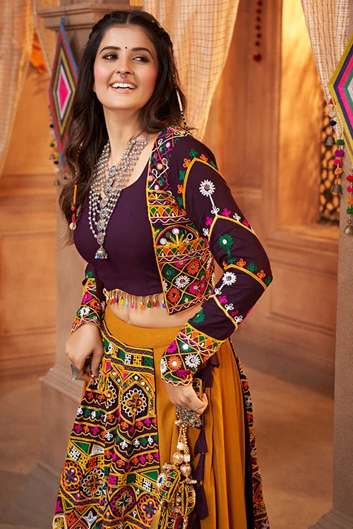 Mustard Yellow Koti Style Traditional Chaniya Choli Collection ClothsVilla.com