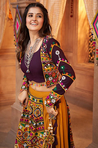 Mustard Yellow Koti Style Traditional Chaniya Choli Collection ClothsVilla.com