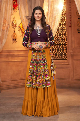 Mustard Yellow Koti Style Traditional Chaniya Choli Collection ClothsVilla.com