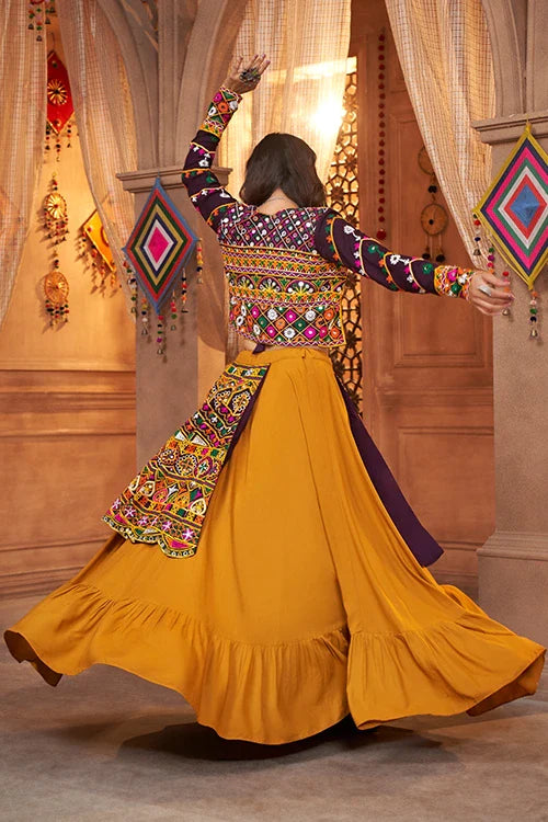 Mustard Yellow Koti Style Traditional Chaniya Choli Collection ClothsVilla.com
