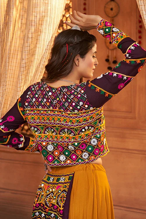 Mustard Yellow Koti Style Traditional Chaniya Choli Collection ClothsVilla.com