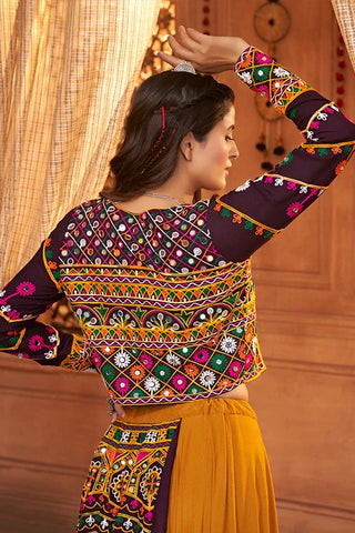 Mustard Yellow Koti Style Traditional Chaniya Choli Collection ClothsVilla.com