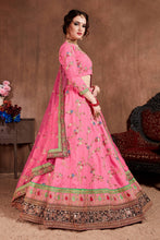Load image into Gallery viewer, Elegant Pink Designer Embroidered Bridal wear Lehenga Choli Clothsvilla