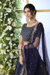 Load image into Gallery viewer, Navy Blue Bridal Lehenga With Thread Embroidered Work And Enhance Stone Pasting Work For Indian Bridal Wedding, Party Wears Lehenga Choli ClothsVilla