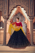 Load image into Gallery viewer, Navy Blue Thread Embroidered Georgette Party Lehenga Choli With Dupatta ClothsVilla