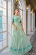 Load image into Gallery viewer, Pista Green Georgette Sequins Embroidered Work On Lehenga Choli ClothsVilla.com