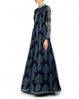 Load image into Gallery viewer, Navy Blue Indian Georgette Gown For Indian Festival &amp; Weddings - Print Work, Zari Work Clothsvilla