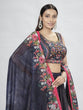 Load image into Gallery viewer, Navy Blue Pakistani Art Silk Lehenga Choli For Indian Festival &amp; Weddings - Thread Embroidery Work, Clothsvilla